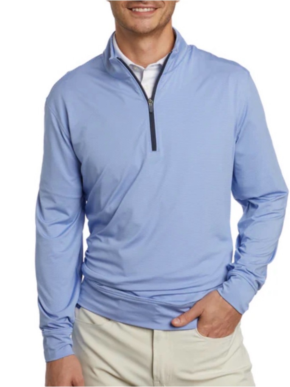 Stitch Golf Scout Micro-stripe Quarter Zip